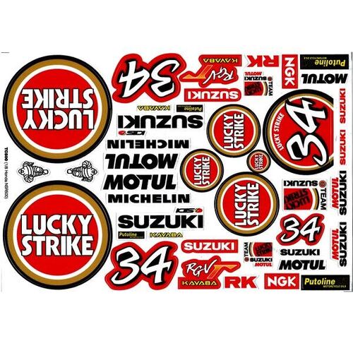 Bodyworx Stickers Lucky Strike RGV 34 1/8