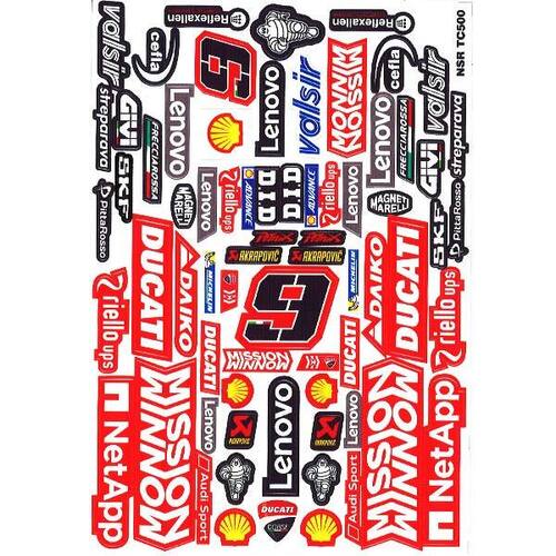 Bodyworx Stickers Ducati Petrucci 1/8