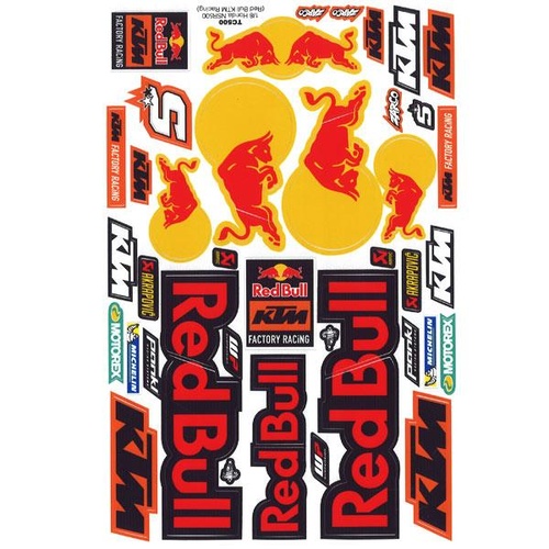 Bodyworx - Sticker Sheet Red Bull #5 KTM