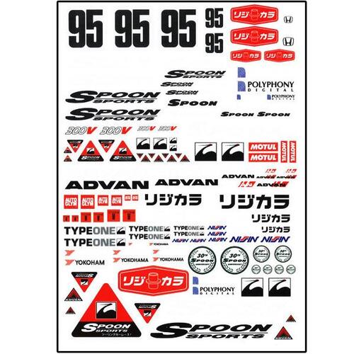 Bodyworx - 1/10 Sticker Sheet (Spoon Sports)