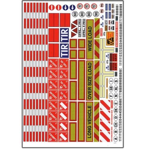 Bodyworx - 1/14 Sticker Sheet (Trucks & Trailers)