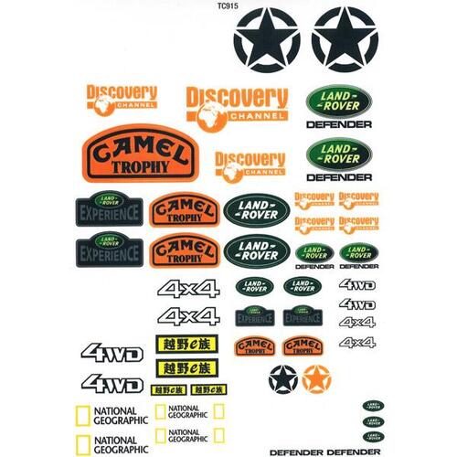 Bodyworx - 1/10 Assorted Crawler Sponsor Stickers