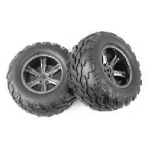 BlackZon Warrior Assembled Wheel/Tire (Dark Grey) [540077]