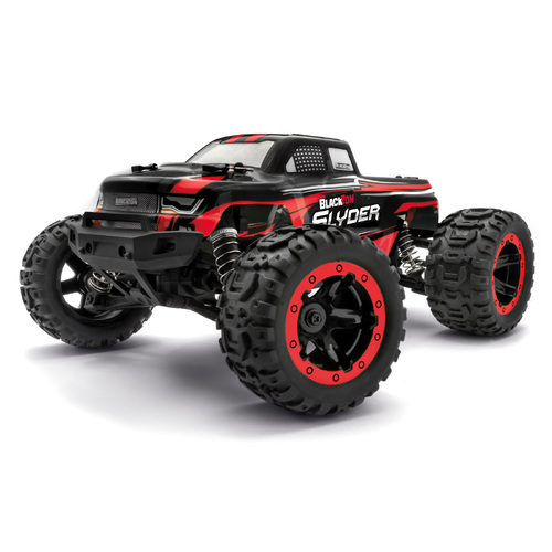 Blackzon Slyder MT 1/16 4WD Electric Monster Truck - Red