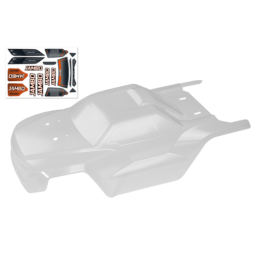 Team Corally - Polycarbonate Body - Jambo XP 6S - Clear - Cut - 1 pc