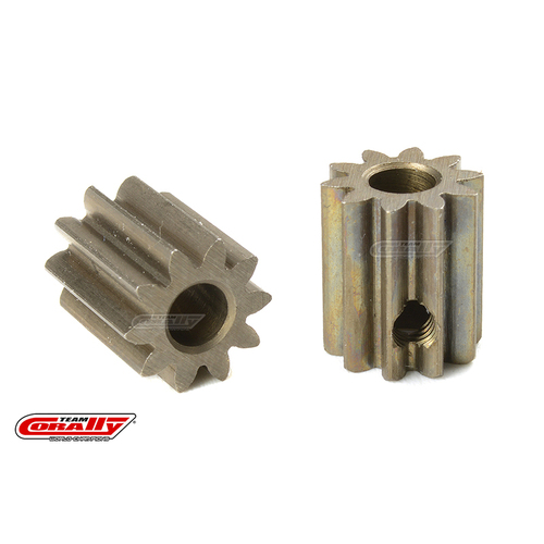 Team Corally - M0.6 Pinion - Short - Hardened Steel - 10 Teeth - Shaft Dia. 3.17mm