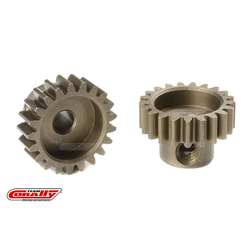 Team Corally - M0.6 Pinion - Short - Hardened Steel - 21 Teeth - Shaft Dia. 3.17mm