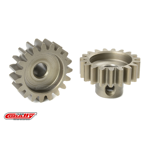 Team Corally - M1.0 Pinion - Short - Hardened Steel - 19 Teeth - Shaft Dia. 5mm