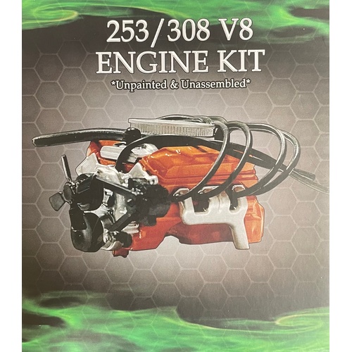 DDA - 1/24 LC/LJ 253/308 V8 Engine Plastic Kit