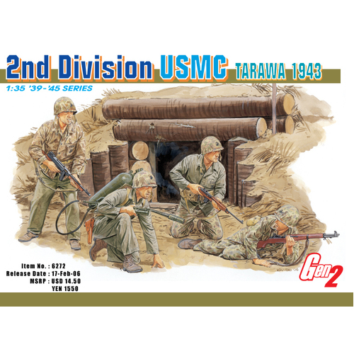 Dragon 1/35 USMC 2nd Division (Tarawa 1943) Plastic Model Kit