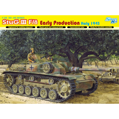 Dragon 1/35 StuG.III Ausf.F/8 EARLY PRODUCTION ITALY 1943 (SMART KIT) [6620]