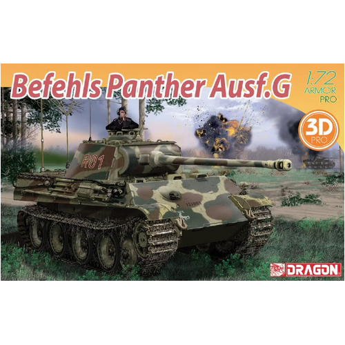 Dragon 1/72 Befehls Panther Ausf.G Plastic Model Kit [7698]