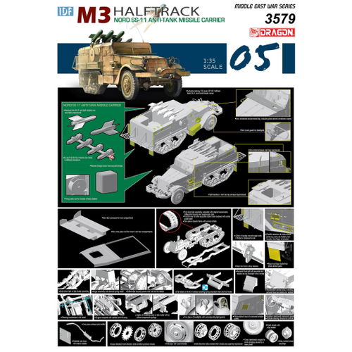 Dragon - 1/35 IDF M3 Halftrack Nord SS Anti-Tank Missile Carrier