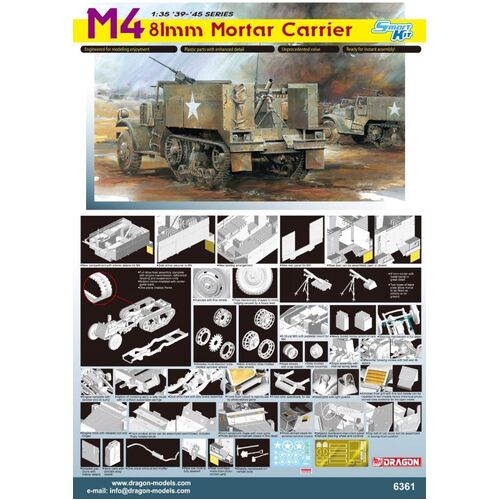 Dragon 1/35 M4 81mm Mortar Carrier Plastic Model Kit [6361]