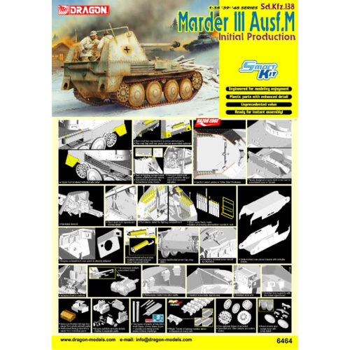 Dragon - 6464 1/35 Sd.Kfz.138 Marder III Ausf.M Initial Production