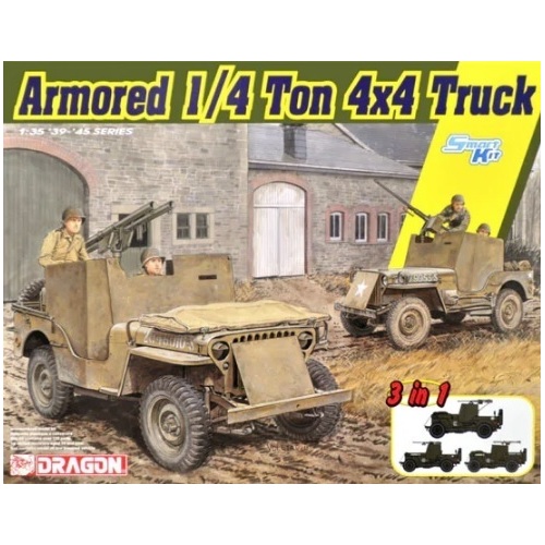 Dragon - 1/35 Armoured 1/4-Ton 4x4 Truck w/.50cal Machine Gun