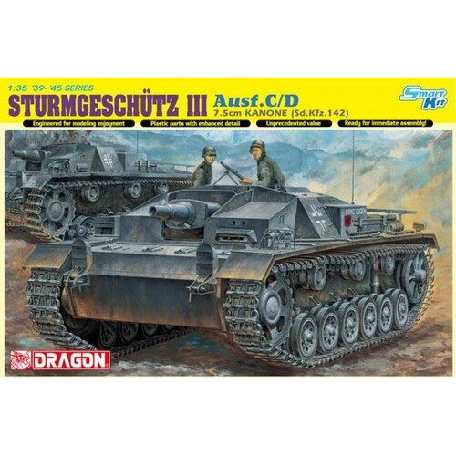 Dragon - 1/35 STURMGESCHÜTZ 7.5cm KANONE Sd.Kfz.142 Ausf.C/D Smart Kit 6851