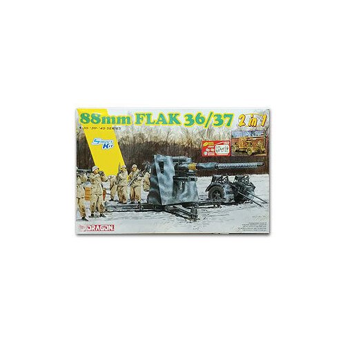 Dragon - 6923 1/35 88mm Flak 36/37 (2 in 1) Plastic Model Kit