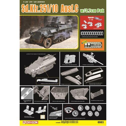 Dragon 1/35 Sd.Kfz.251/10 Ausf.C Plastic Model Kit