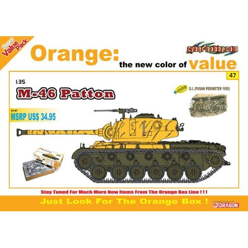 Dragon - 9147 1/35 M-46 Patton Plastic Model Kit