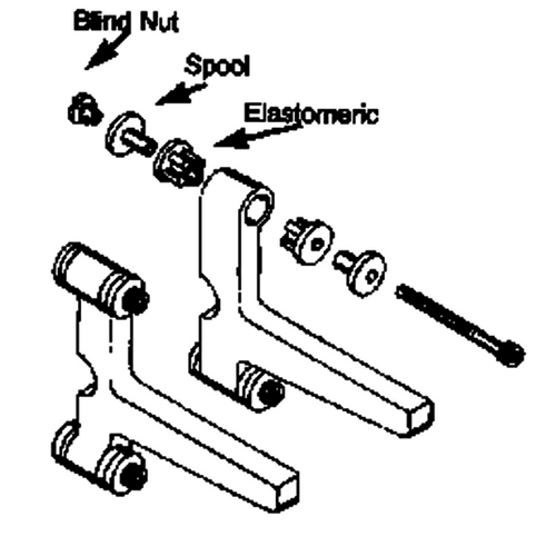 DUBRO 682 MOTOR MOUNT .45 TO .80 4-STROKE (1 PC PER PACK)