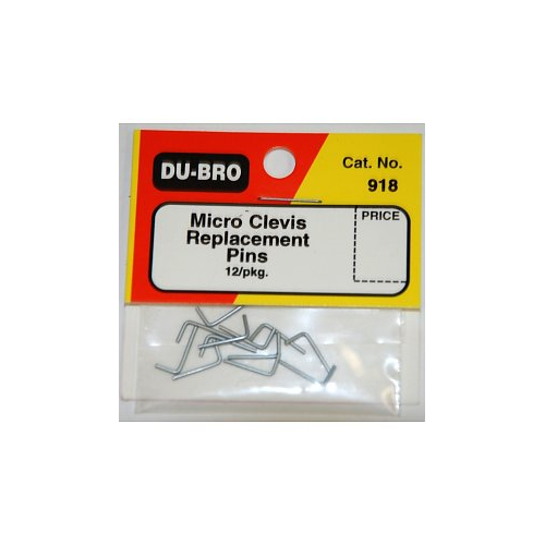 DUBRO 918 MICRO CLEVIS PINS (12 PCS PER PACK)