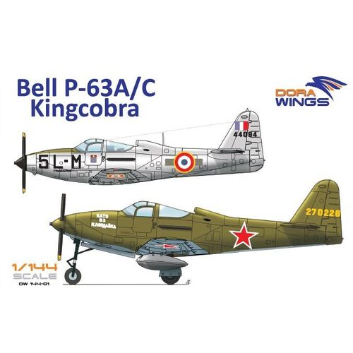 Dora Wings 1/144 Bell P-63A/C Kingcobra (2 in 1) Plastic Model Kit [14401]