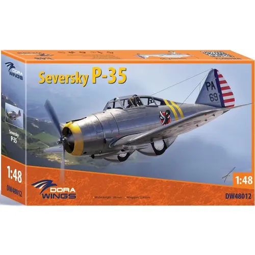 Dora Wings 1/48 Seversky P-35 Plastic Model Kit [48012]