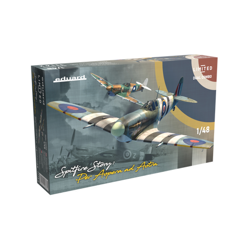 Eduard 1/48 SPITFIRE STORY: Per Aspera ad Astra DUAL COMBO Plastic Model Kit [11162]