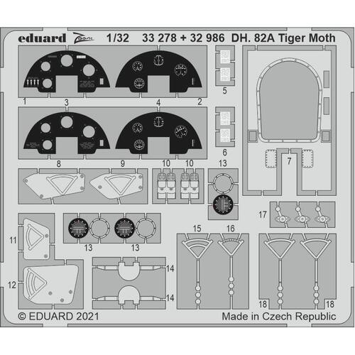 Eduard - 32986 1/32 DH. 82A Tiger Moth Photo etched parts