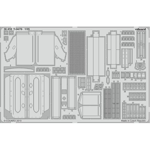 Eduard - 36418 1/35 T-34/76 Photo-etch set (Zvezda)