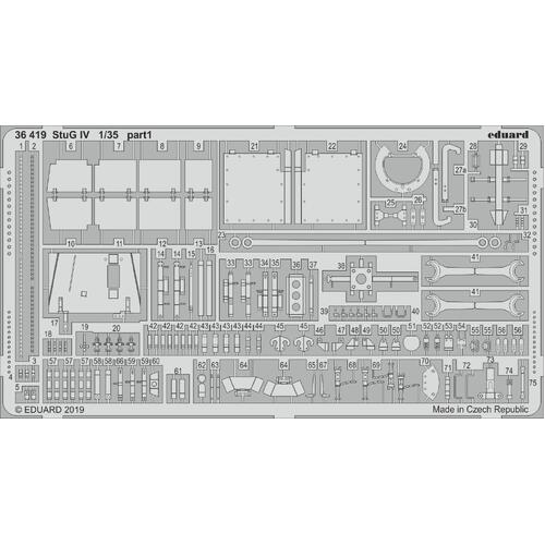 Eduard - 36419 1/35 StuG IV Photo-etch set (Academy)