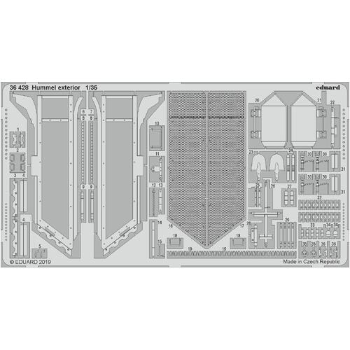 Eduard - 36428 1/35 Hummel exterior Photo etched parts