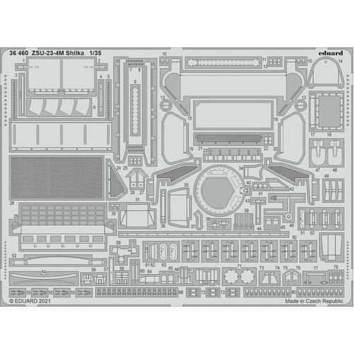 Eduard - 36460 1/35 ZSU-23-4M Shilka Photo etched parts