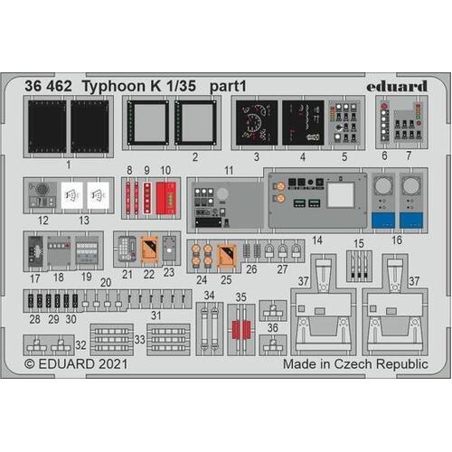 Eduard - 36462 1/35 Typhoon K Photo etched parts