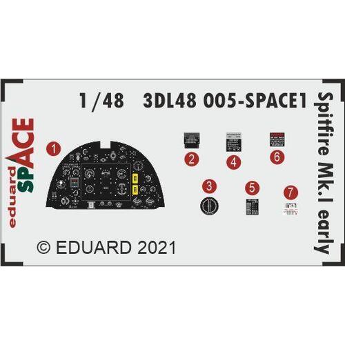 Eduard - 3DL48005 1/48 Spitfire Mk.I early SPACE 3D Decals