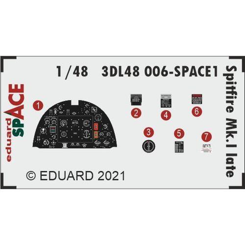 Eduard - 3DL48006 1/48 Spitfire Mk.I late SPACE 3D Decals