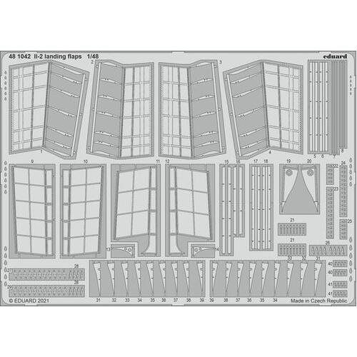 Eduard - 481042 1/48 IL-2 landing flaps Photo etched parts