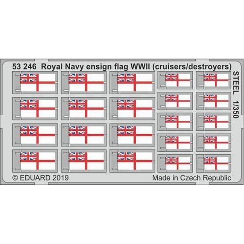 Eduard - 53246 1/350 Royal Navy ensign flag WWII (cruisers/ destroyers) STEEL Photo etched parts