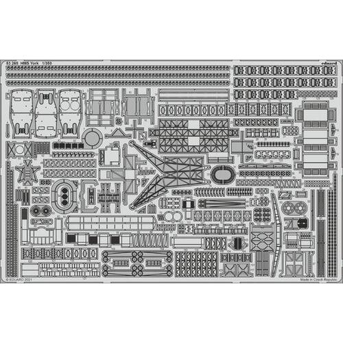 Eduard - 53265 1/350 HMS York Photo etched parts