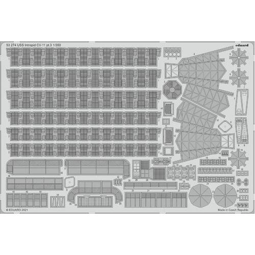 Eduard 1/350 USS Intrepid CV-11 pt.3 Photo etched parts