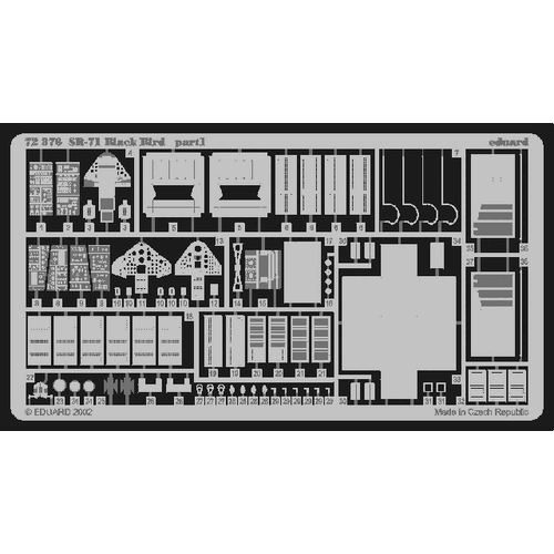 Eduard - 72376 1/72 SR-71 Blackbird Photo Etched Set (Italeri)