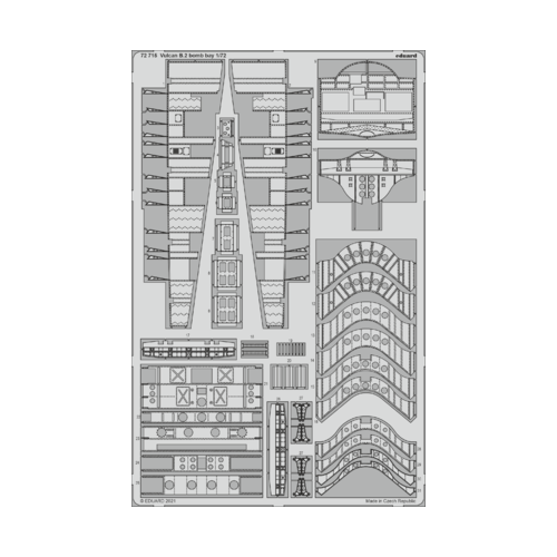 Eduard 1/72 Vulcan B.2 bomb bay Photo etched parts