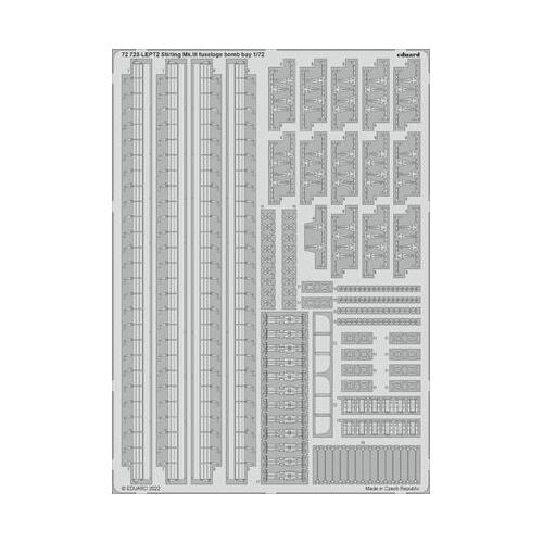 Eduard 1/72 Stirling Mk. III fuselage bomb bay Photo etched parts [72723]