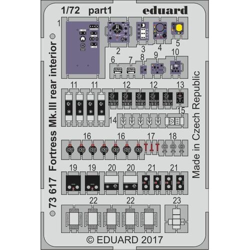 Eduard - 73617 1/72 Fortress Mk. II rear interior (Airfix)