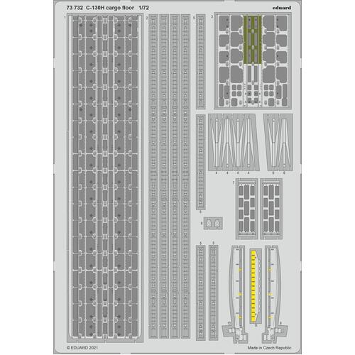 Eduard - 73732 1/72 C-130H cargo floor Photo etched parts