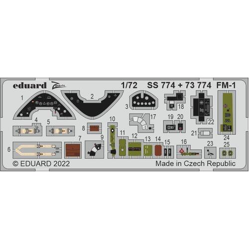 Eduard 1/72 FM-1 Photo etched parts [73774]