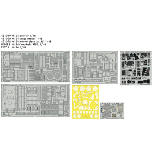 Eduard - BIG49261 1/48 Mi-24 black interior (Mi-35) Big Ed