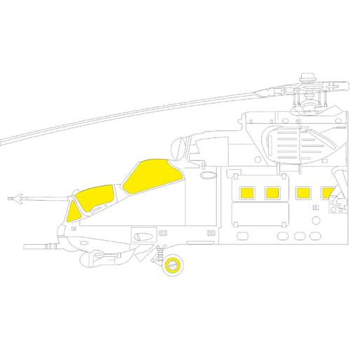 Eduard 1/48 Mi-24D (Trumpeter) Mask set [EX842]