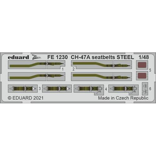 Eduard 1/48 CH-47A Seatbelts (Hobby Boss) STEEL Photo-Etched Parts